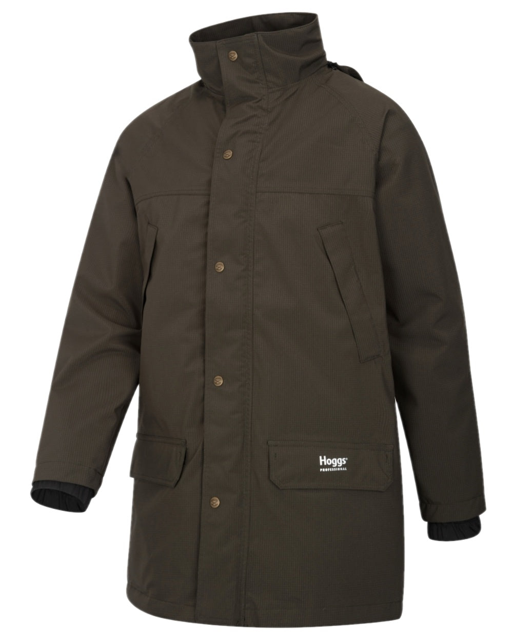 Green Coloured Hoggs of Fife Green King II Waterproof Jacket on white background #colour_green