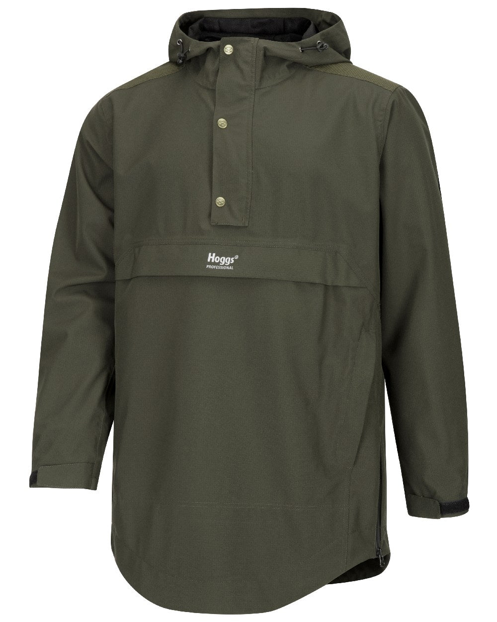 Green Coloured Hoggs of Fife Green King II Waterproof Smock on white background #colour_green