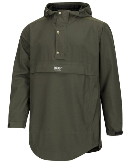 Green Coloured Hoggs of Fife Green King II Waterproof Smock on white background #colour_green