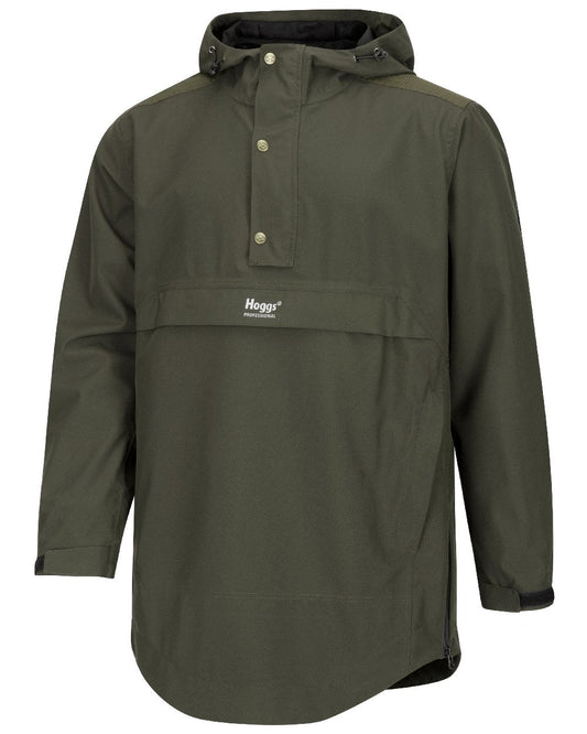 Green Coloured Hoggs of Fife Green King II Waterproof Smock on white background #colour_green