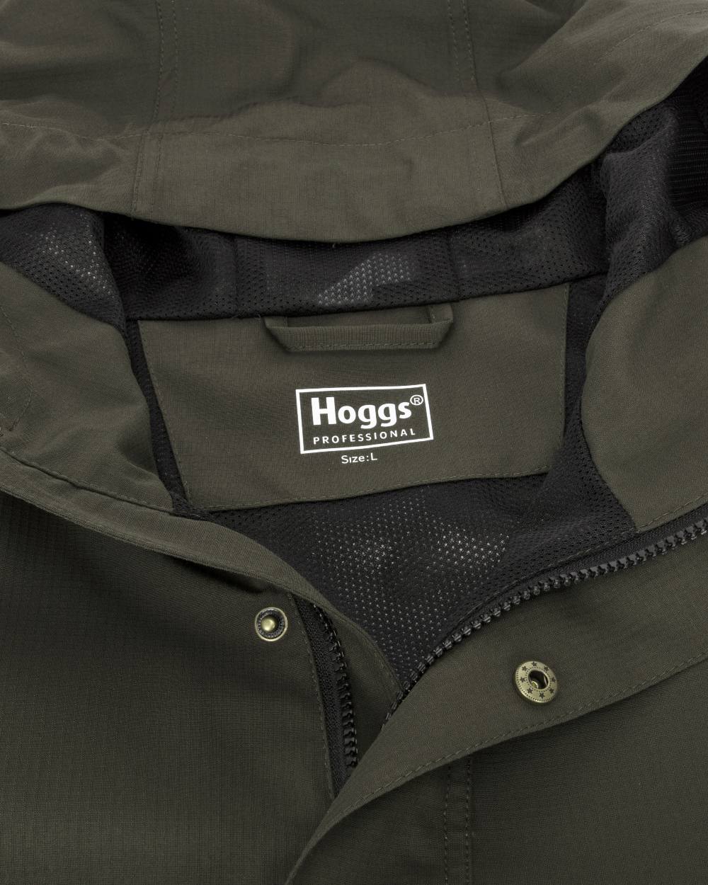 Green Coloured Hoggs of Fife Green King II Waterproof Smock on white background #colour_green