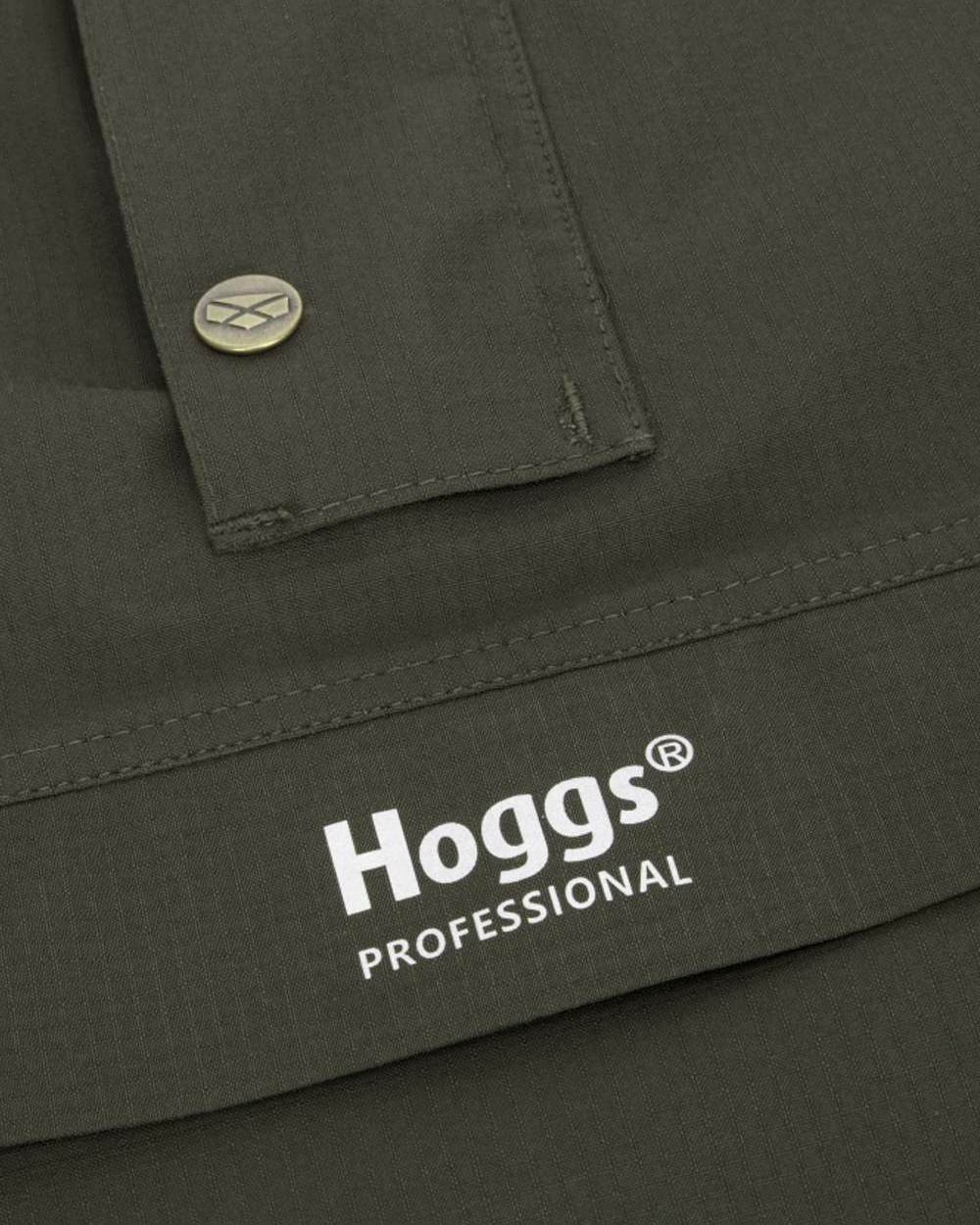 Green coloured Hoggs of Fife Green King II Waterproof Smock on white background #colour_green