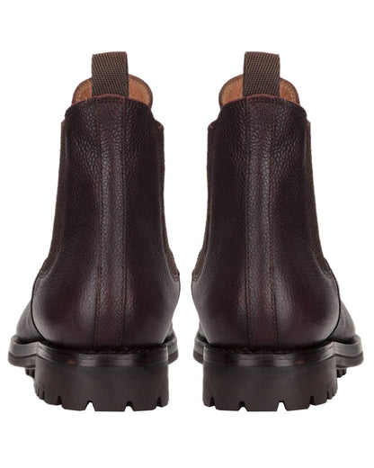 Dark Brown Coloured Hoggs of Fife Helmsdale Full Grain Dealer Boots on white background #colour_dark-brown