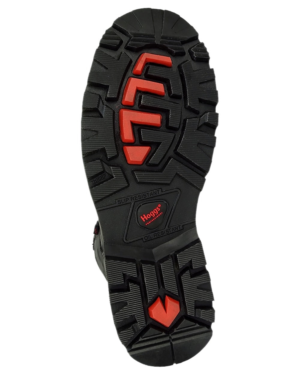 Black Coloured Hoggs of Fife Hercules Waterproof Safety Boots on white background #colour_black