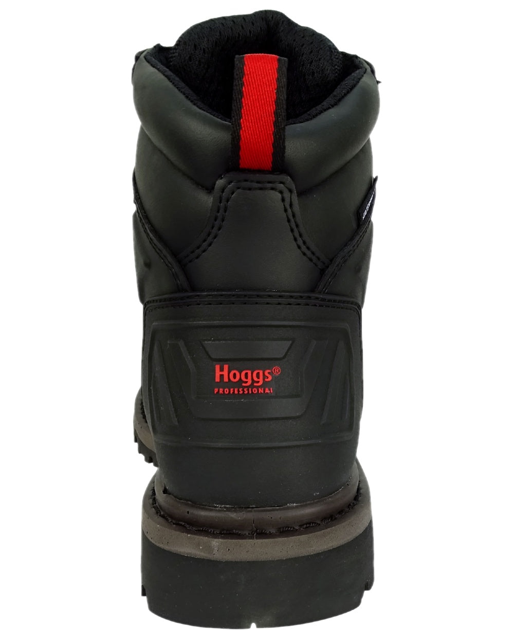 Black Coloured Hoggs of Fife Hercules Waterproof Safety Boots on white background #colour_black