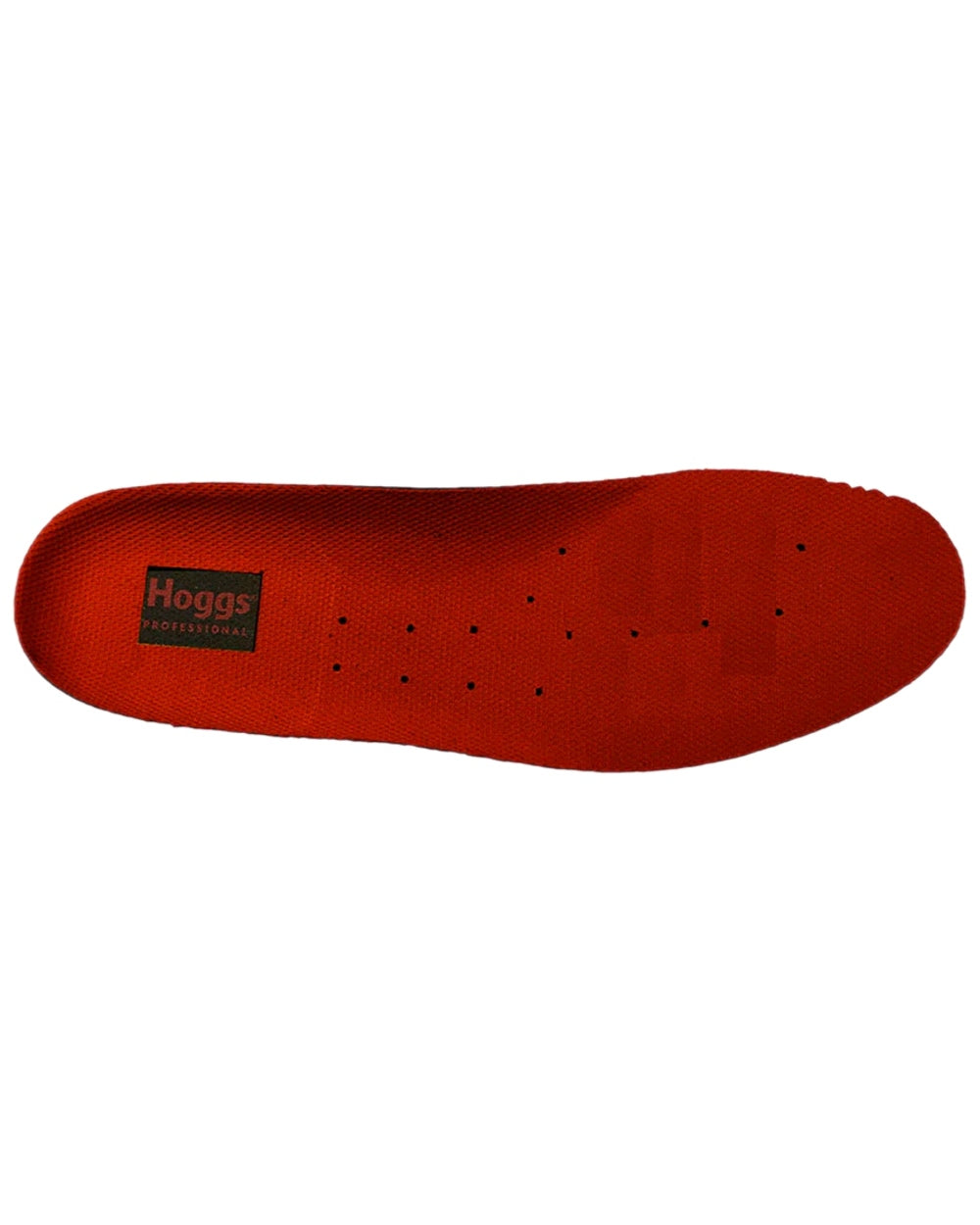 Red Coloured Hoggs of Fife Insoles on white background #colour_red