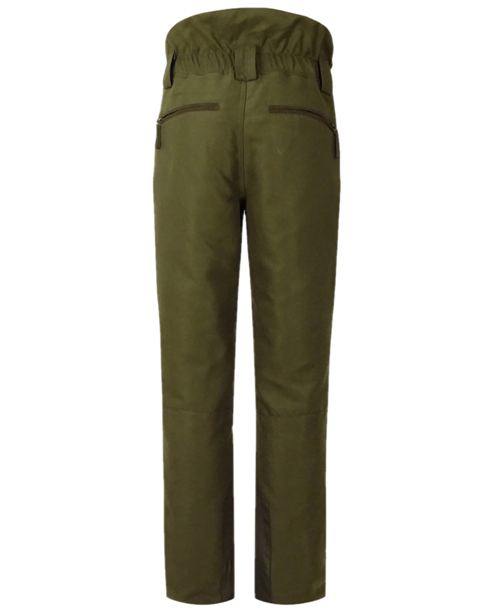 Olive Green Coloured Hoggs of Fife Kincraig Waterproof Field Trousers on white background #colour_olive-green