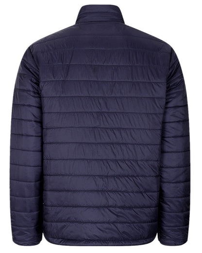 Navy Merlot Coloured Hoggs of Fife Kingston Lightweight Quilted Jacket on white background #colour_navy-merlot