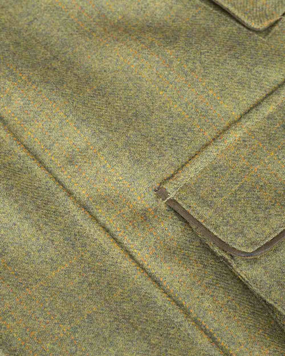Autumn Bracken Coloured Hoggs of Fife Kinloch Technical Tweed Field Coat on white background #colour_autumn-bracken