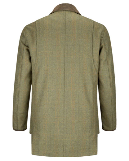Autumn Bracken Coloured Hoggs of Fife Kinloch Technical Tweed Field Coat on white background #colour_autumn-bracken