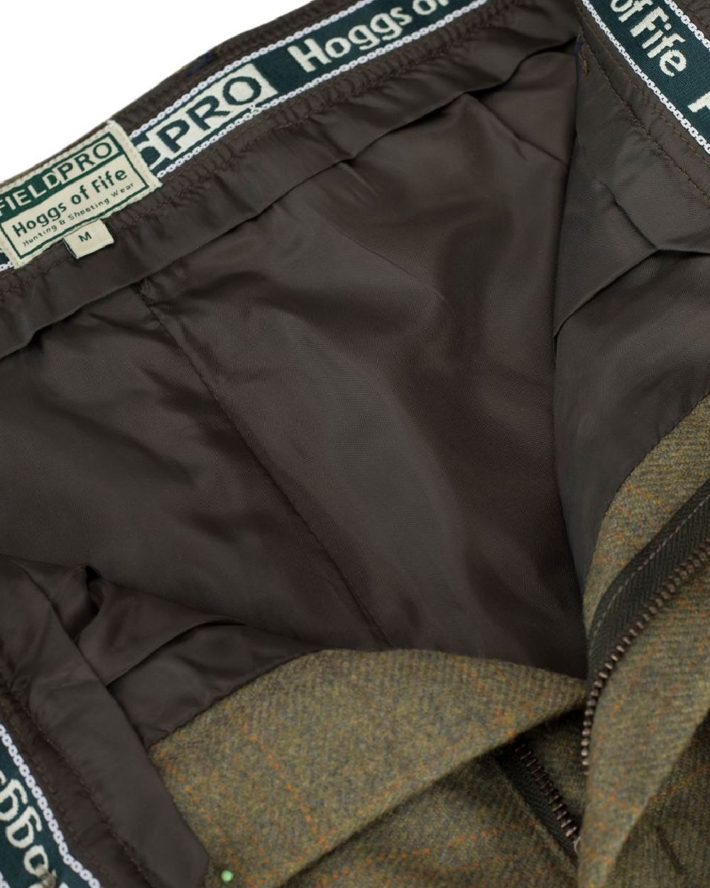 Autumn Bracken Coloured Hoggs of Fife Kinloch Tweed Breeks on white background #colour_autumn-bracken