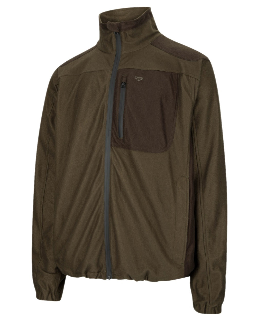 Green Brown Coloured Hoggs of Fife Kinross II Waterproof Field Jacket on white background #colour_green-brown