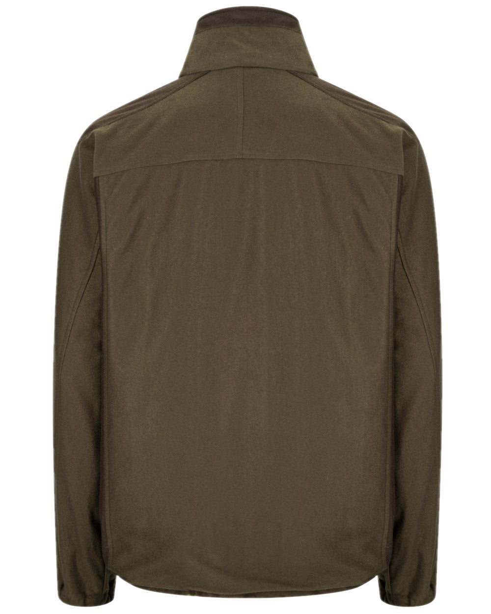 Green Brown Coloured Hoggs of Fife Kinross II Waterproof Field Jacket on white background #colour_green-brown