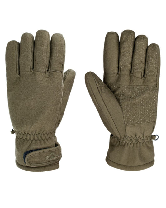 Dark Green Coloured Hoggs of Fife Kinross Waterproof Gloves on white background #colour_dark-green