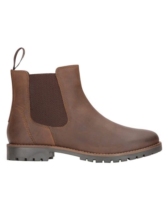 Brown Coloured Hoggs of Fife Ladies Jodhpur Dealer Boots On white background #colour_brown