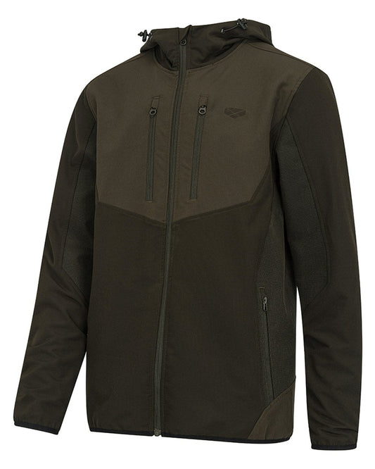 Green Coloured Hoggs of Fife Mens Ardross 4 Way Active Jacket on white background #colour_green