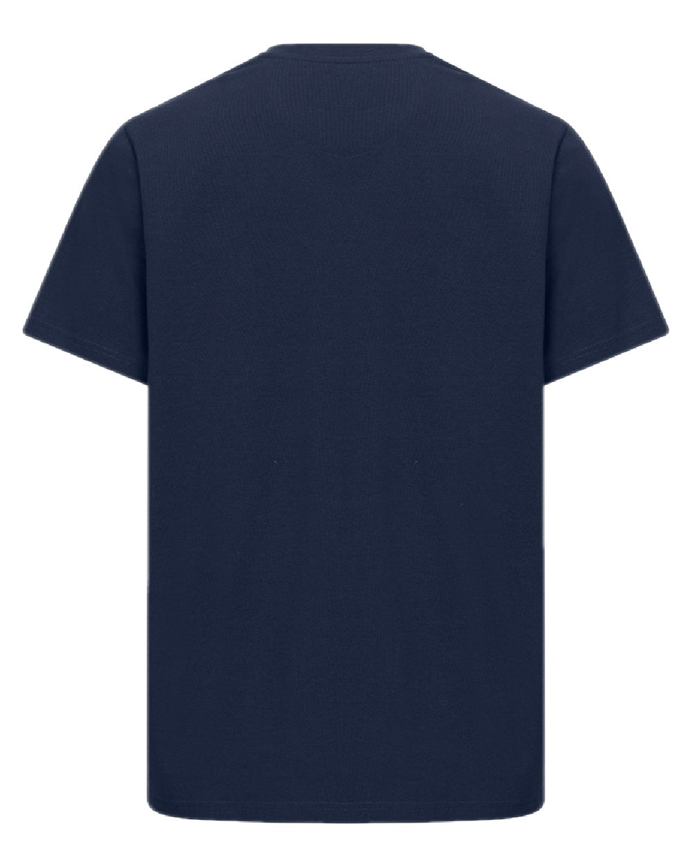 Navy Coloured Hoggs of Fife Mens Canonbie Printed T-Shirt on white background #colour_navy