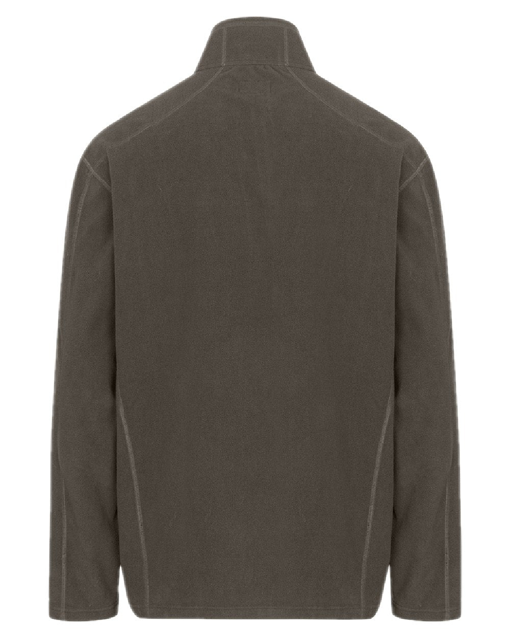 Beluga Coloured Hoggs of Fife Mens Islander Techpro Quarter Zip Shirt on white background #colour_beluga