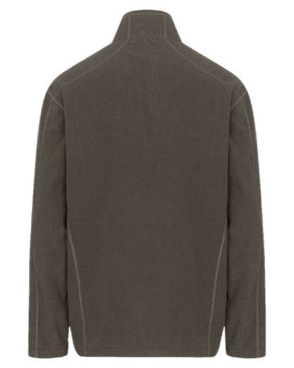 Beluga Coloured Hoggs of Fife Mens Islander Techpro Quarter Zip Shirt on white background #colour_beluga