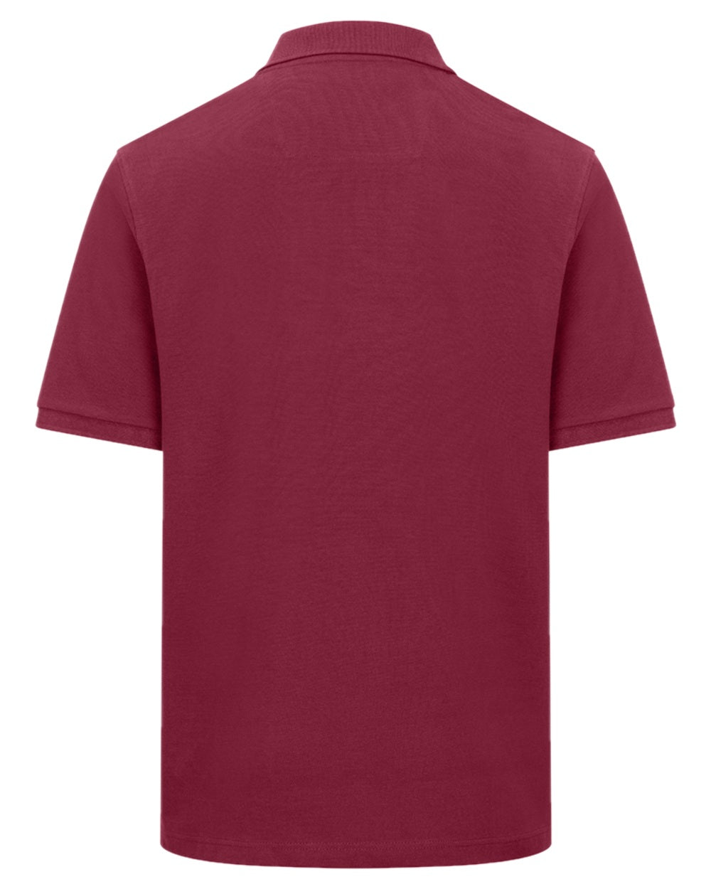 Burgundy Coloured Hoggs of Fife Mens Newton Pique Polo Shirt on white background #colour_burgundy