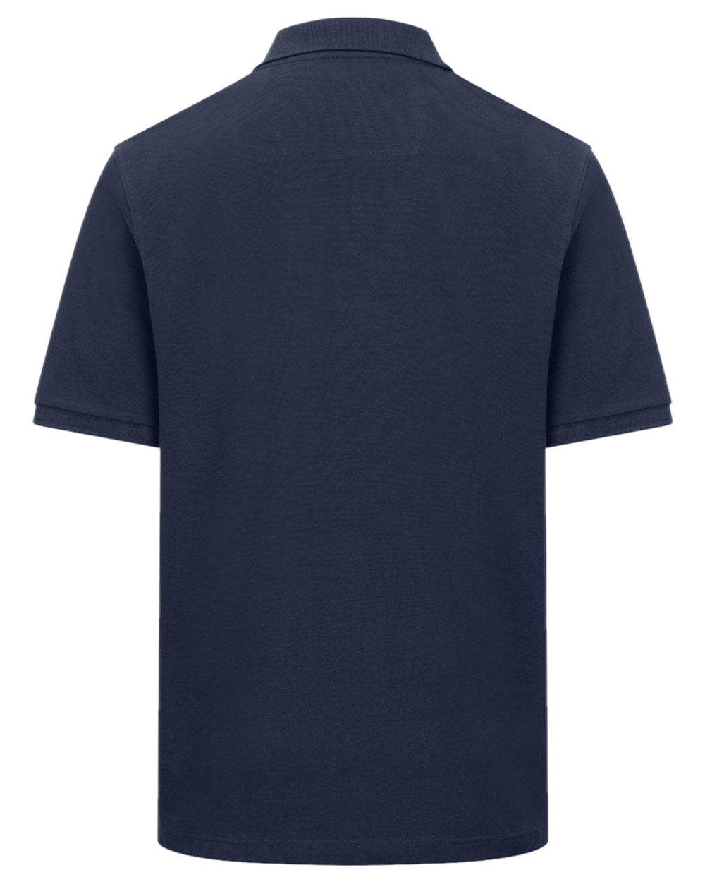 Navy Coloured Hoggs of Fife Mens Newton Pique Polo Shirt on white background #colour_navy