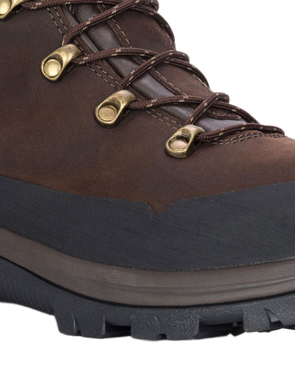 Brown Coloured Hoggs of Fife Mens Orchy 8" Waterproof Field Boots on white background #colour_brown
