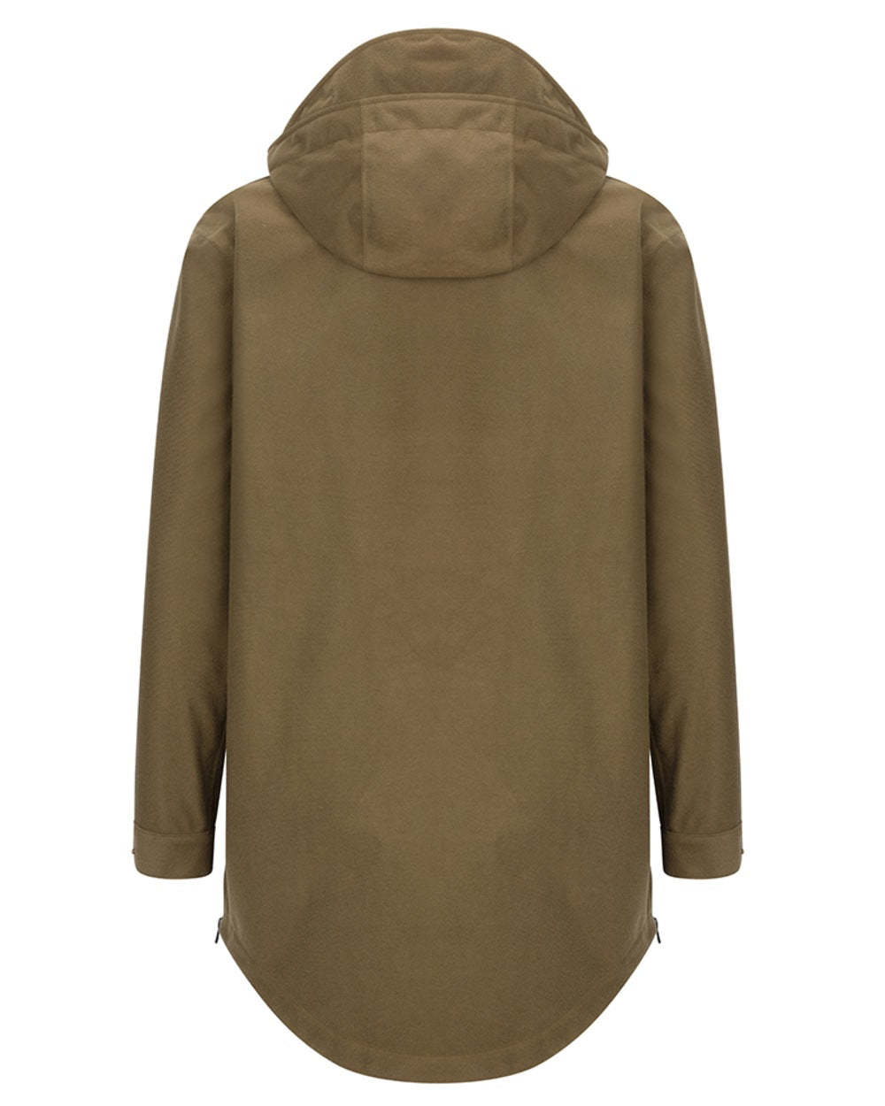 Olive Coloured Hoggs of Fife Mens Torness Trilaminate Waterproof Smock on white background #colour_olive