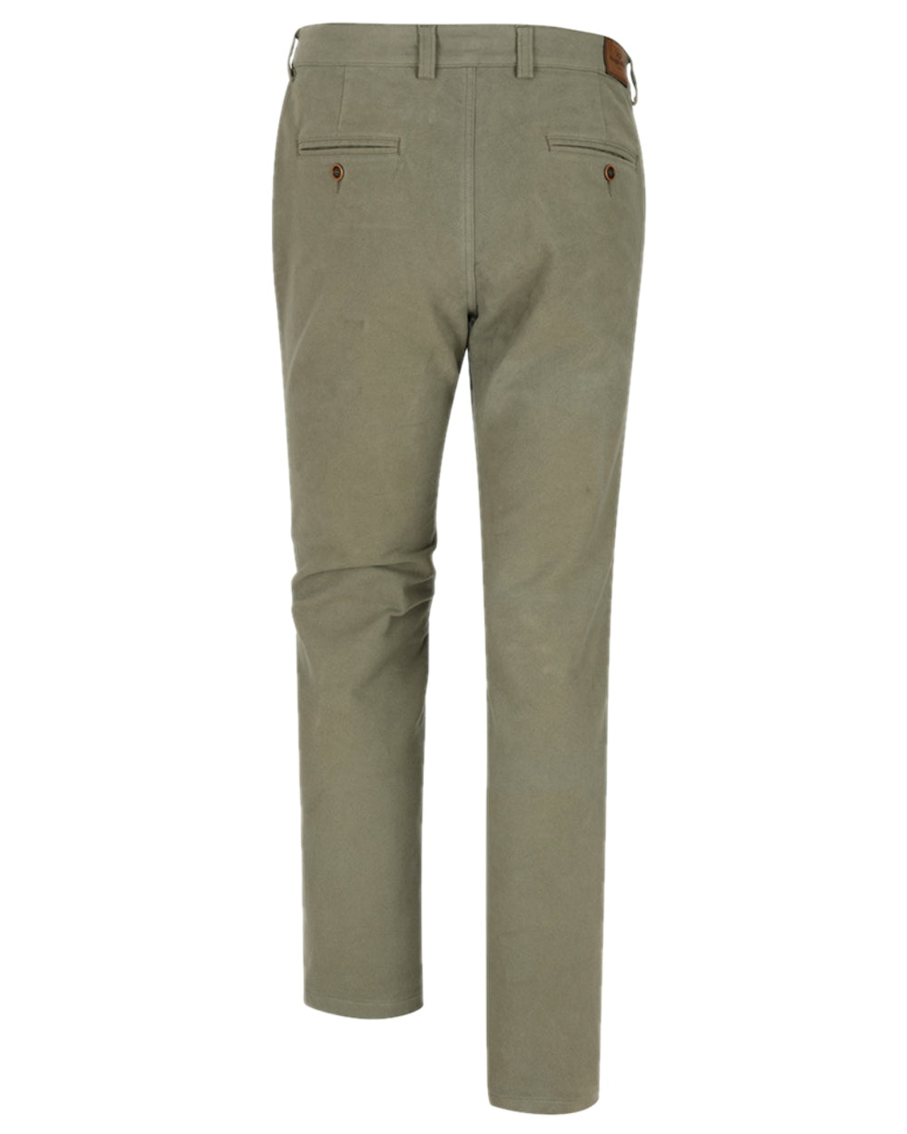 Lovat Coloured Hoggs of Fife Monarch II Moleskin Trousers on white background #colour_lovat