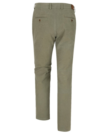 Lovat Coloured Hoggs of Fife Monarch II Moleskin Trousers on white background #colour_lovat