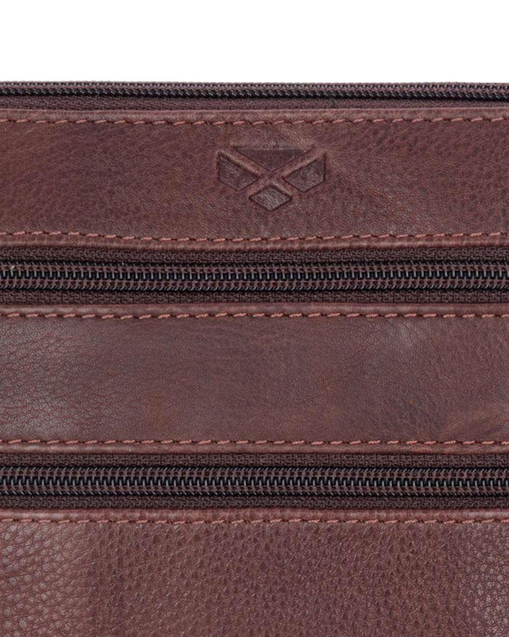 Conker Coloured Hoggs of Fife Monarch Leather Travel Organiser on white background #colour_conker