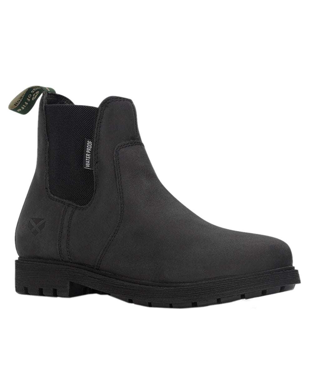 Black Coloured Hoggs of Fife Northumberland II Ladies Dealer Boots on white background #colour_black