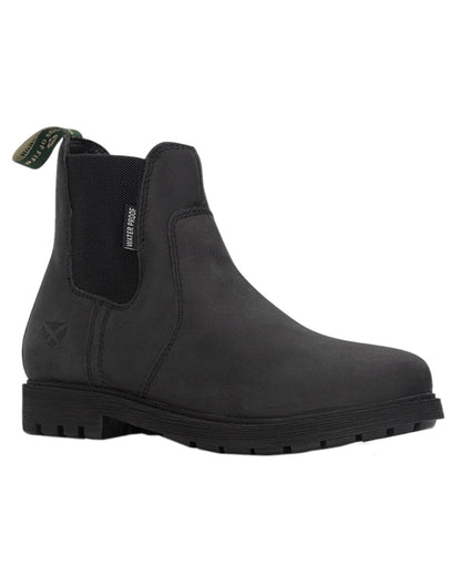Black Coloured Hoggs of Fife Northumberland II Ladies Dealer Boots on white background #colour_black