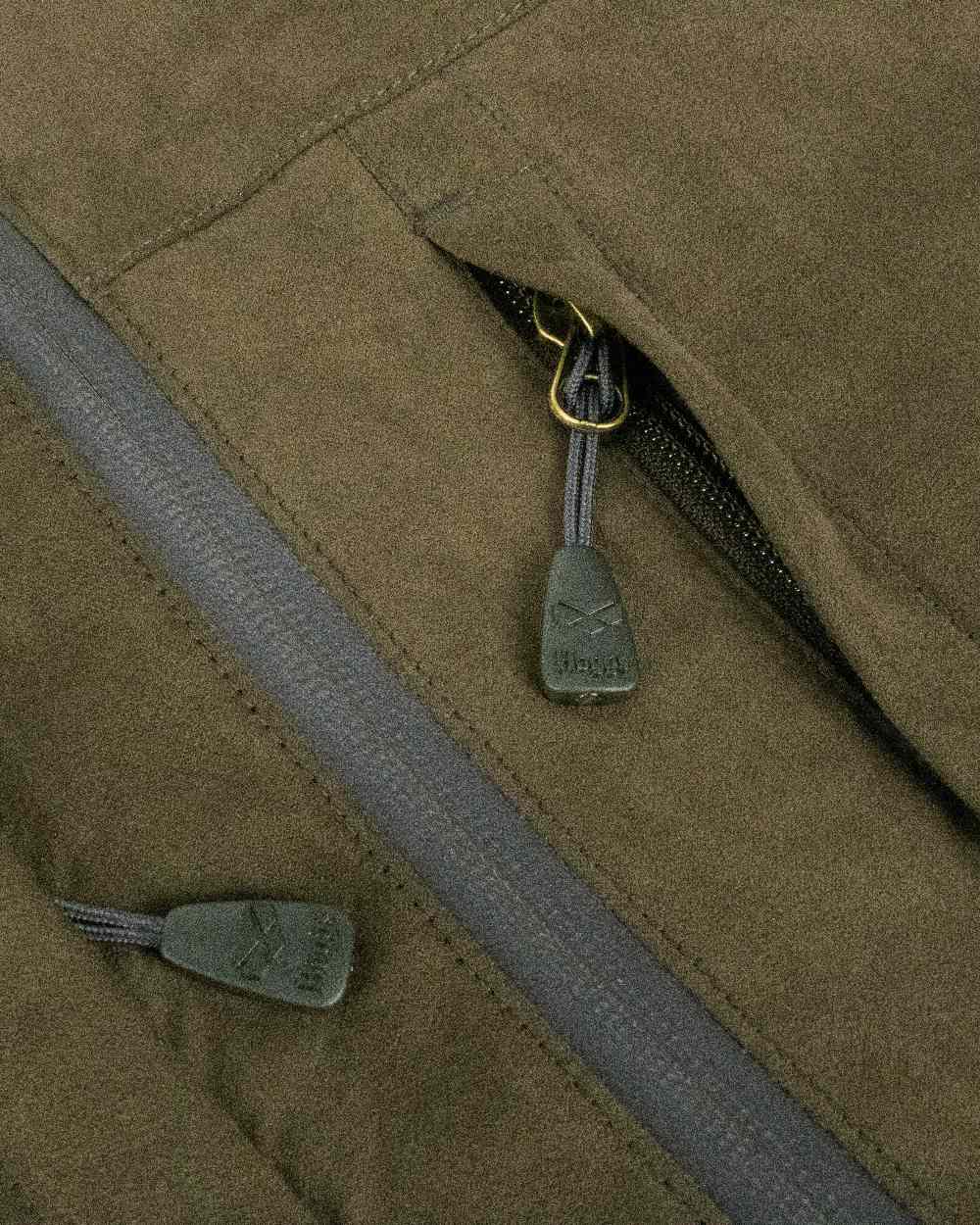Brown Coloured Hoggs of Fife Rannoch Waterproof Shooting Jacket on white background #colour_brown