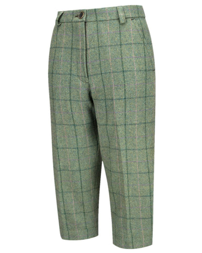 Spring Bracken Coloured Hoggs of Fife Roslin Ladies Technical Tweed Breeks on white background #colour_spring-bracken