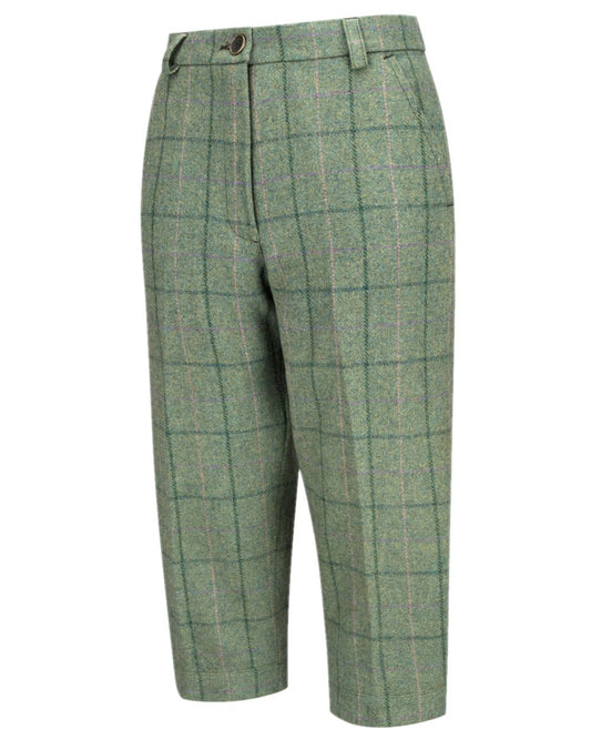 Spring Bracken Coloured Hoggs of Fife Roslin Ladies Technical Tweed Breeks on white background #colour_spring-bracken