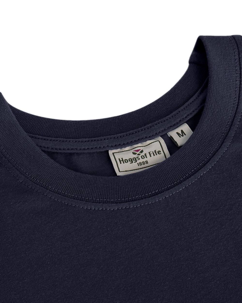 Midnight Merlot Coloured Hoggs of Fife Sandwood 2 Pack Cotton T-Shirts on white background #colour_midnight-merlot