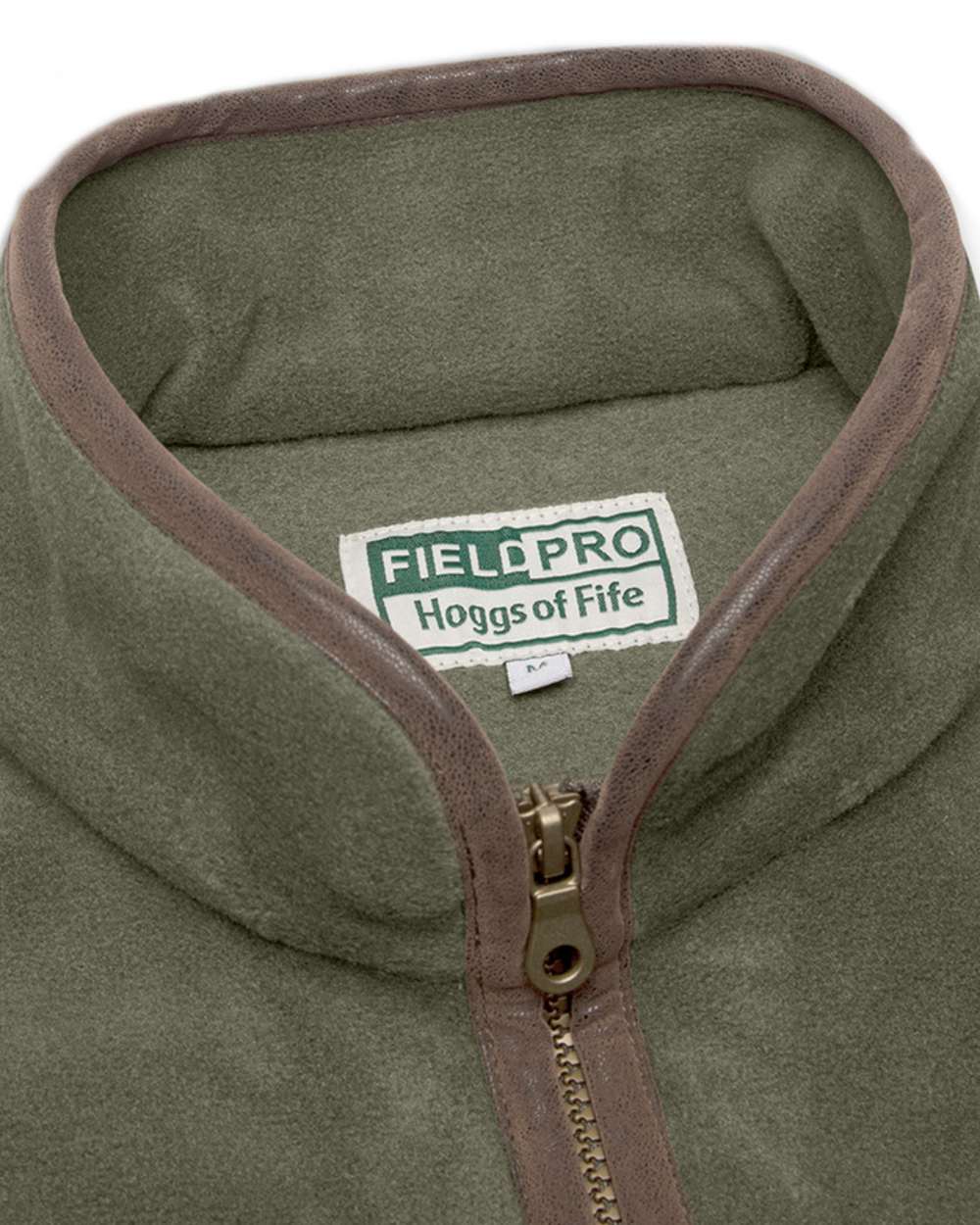 Lovat Coloured Hoggs of Fife Stenton Ladies Fleece Gilet on white background #colour_lovat