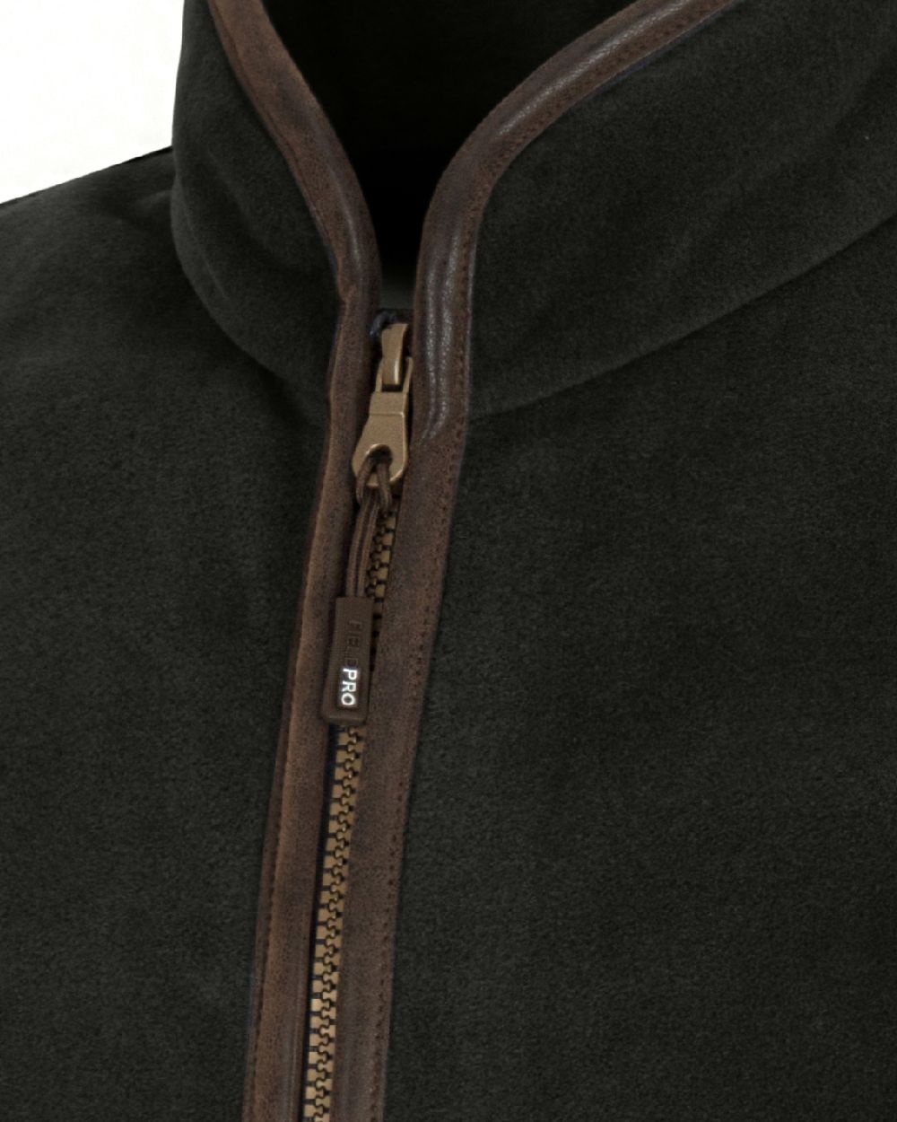 Pine Green Coloured Hoggs of Fife Stenton Ladies Fleece Gilet on white background #colour_pine-green