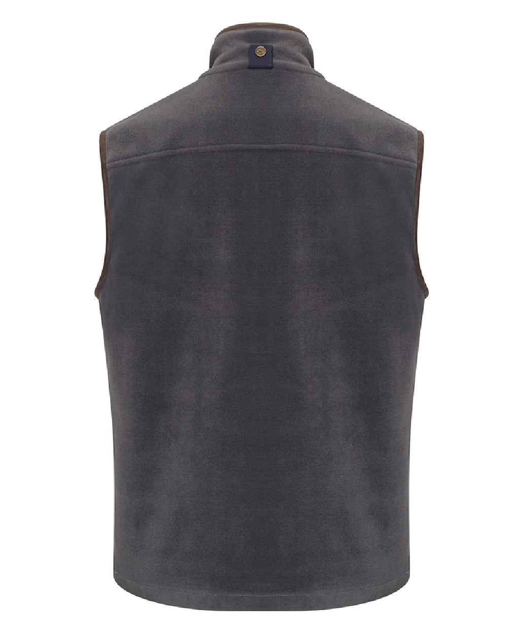 Charcoal Coloured Hoggs of Fife Stenton Technical Fleece Gilet on white background #colour_charcoal