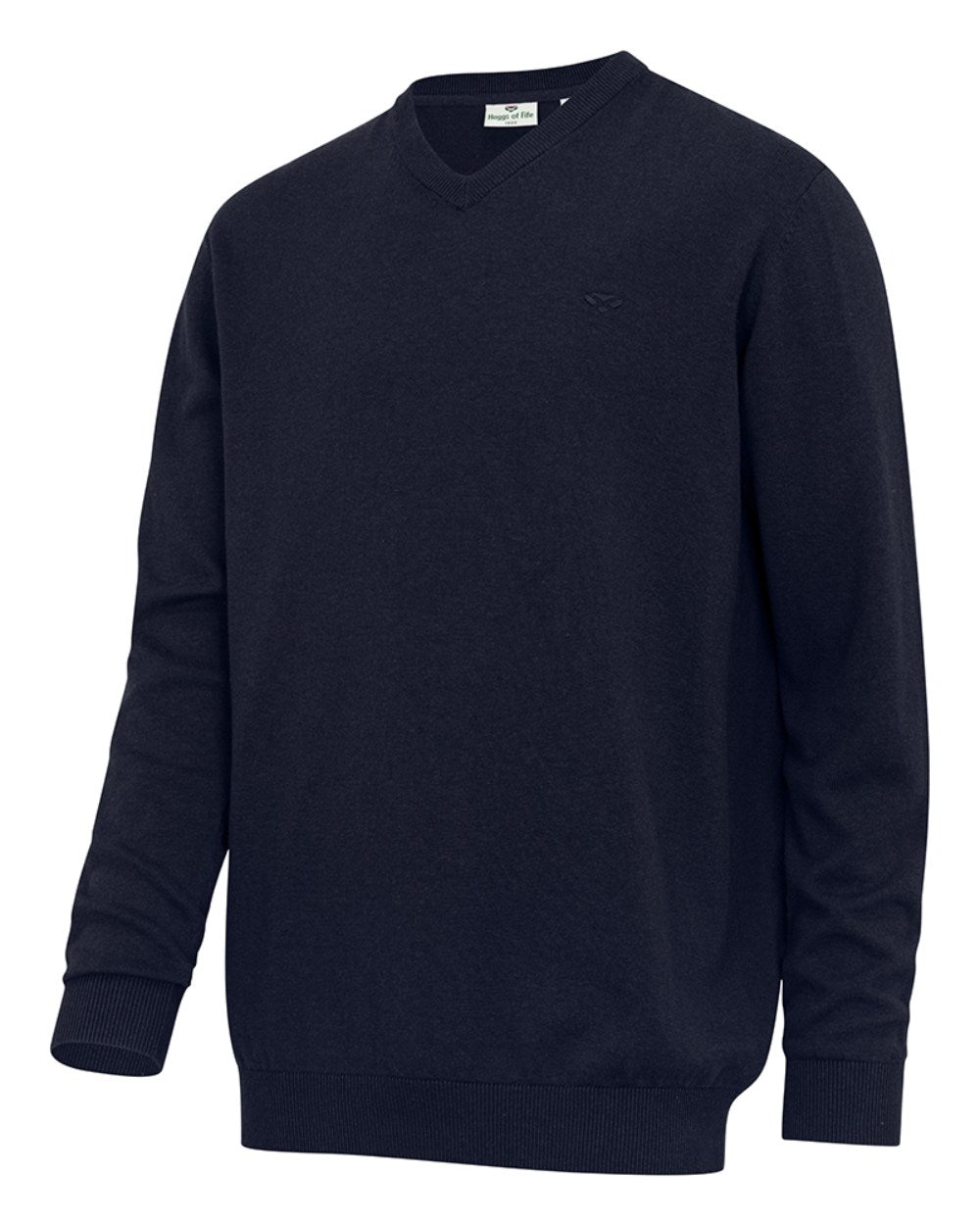 Heather Blue Coloured Hoggs of Fife Stirling II Long Sleeve Pullover on white background #colour_heather-blue