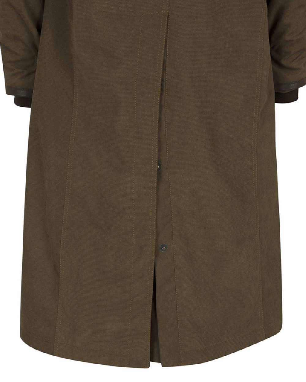 Sage Coloured Hoggs of Fife Struther Ladies Long Riding Coat on white background #colour_sage