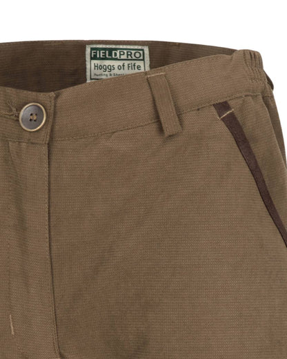 Sage Coloured Hoggs of Fife Struther Ladies Waterproof Trousers on white background #colour_sage