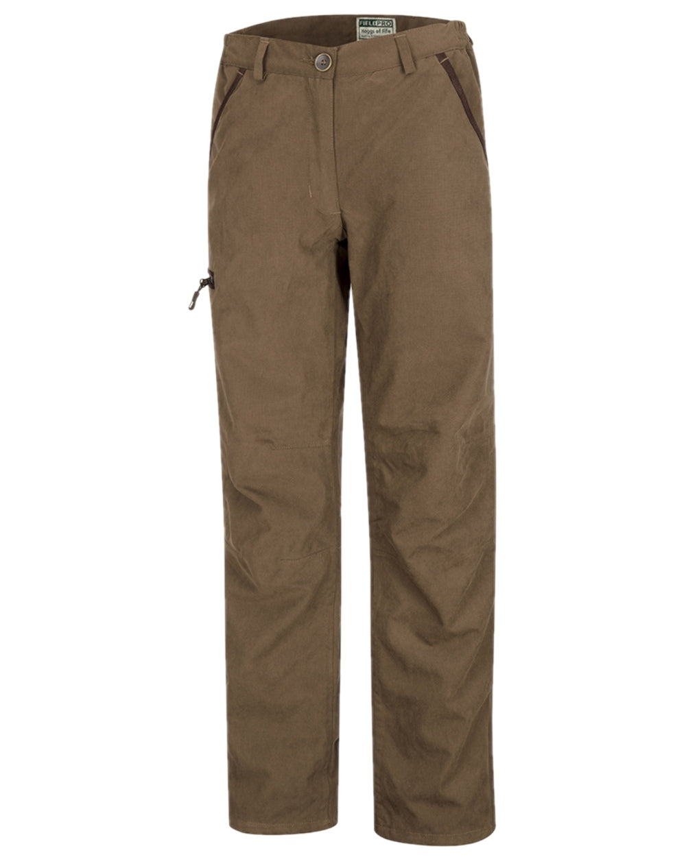 Sage Coloured Hoggs of Fife Struther Ladies Waterproof Trousers on white background #colour_sage