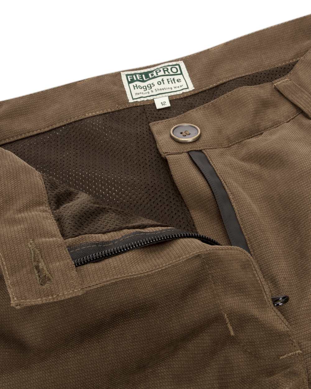 Sage Coloured Hoggs of Fife Struther Ladies Waterproof Trousers on white background #colour_sage