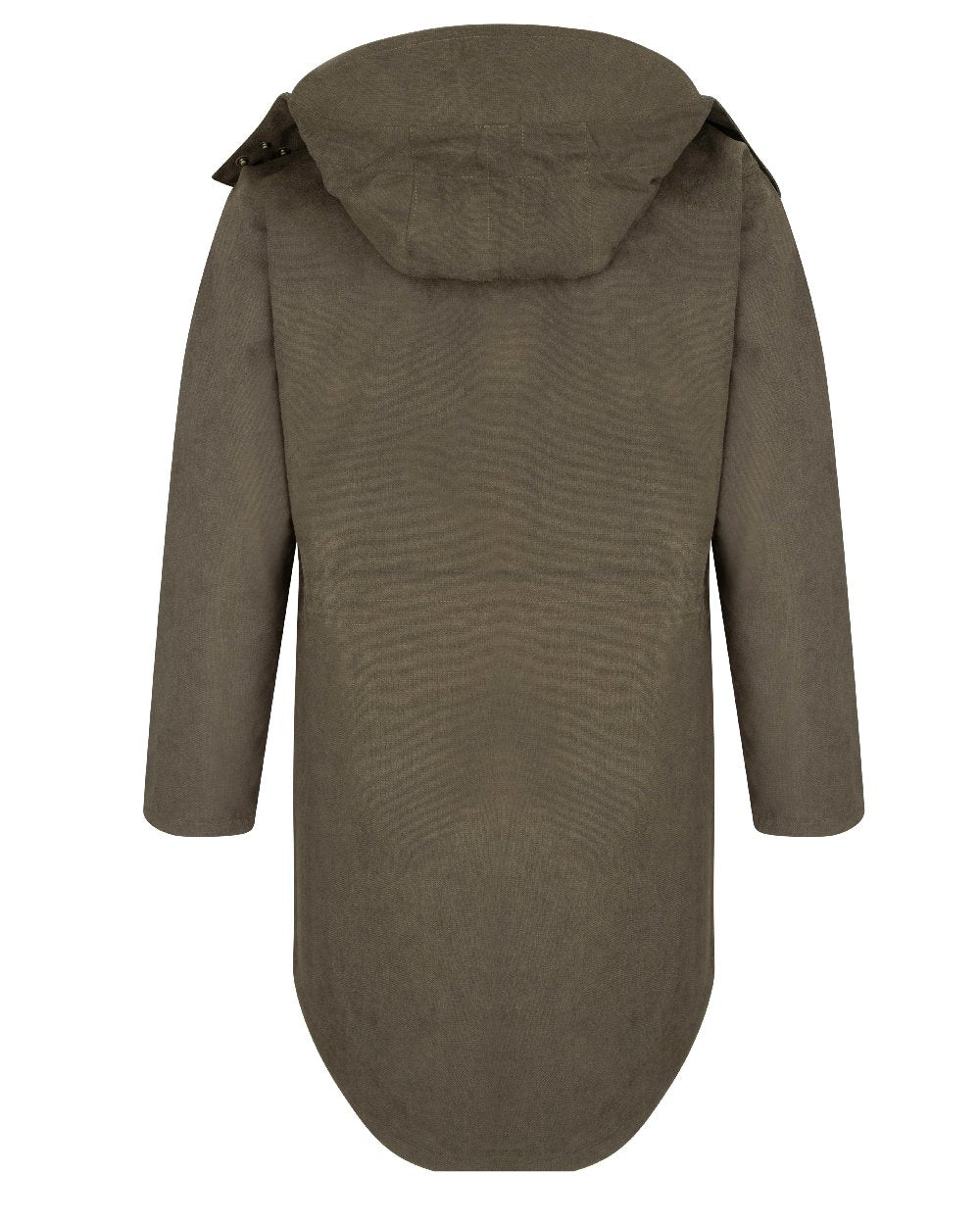 Dark Green coloured Hoggs of Fife Struther Trilaminate Long Waterproof Smock on white background #colour_dark-green