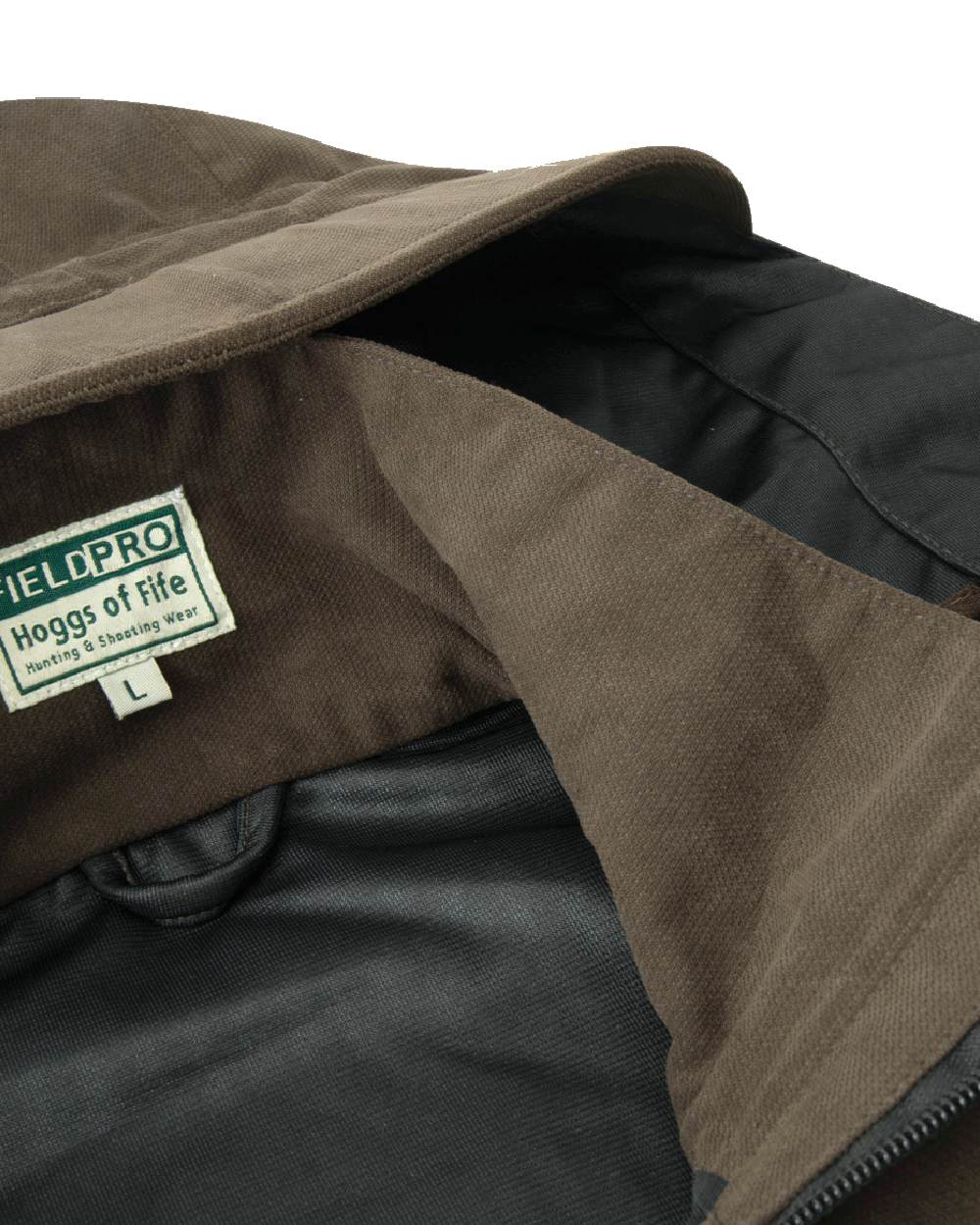 Dark Green coloured Hoggs of Fife Struther Trilaminate Long Waterproof Smock on white background #colour_dark-green