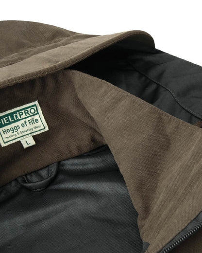 Dark Green coloured Hoggs of Fife Struther Trilaminate Long Waterproof Smock on white background #colour_dark-green