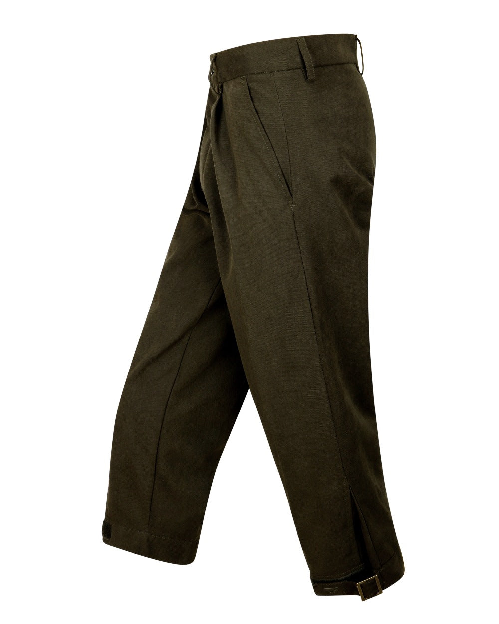 Dark Green coloured Hoggs of Fife Struther Waterproof Breeks on white background #colour_dark-green