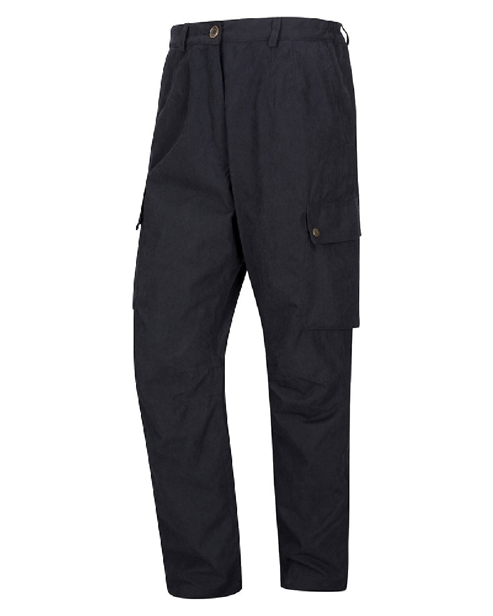 Navy coloured Hoggs of Fife Struther Waterproof Field Trousers on white background #colour_navy