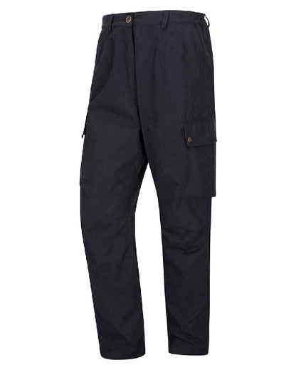 Navy coloured Hoggs of Fife Struther Waterproof Field Trousers on white background #colour_navy